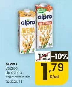 Alpro - Bebida De Avena Cremosa O Sin Azucar
