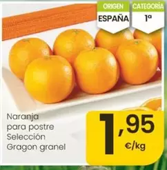 Naranja Para Postre Seleccion Gragon Granel