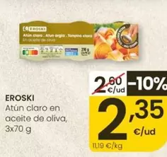 Eroski - Atun Claro En Aceite De Oliva