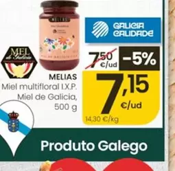 Melias - Miel Multifloral I.X.P. Miel De Galicia