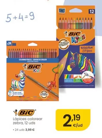 BIC - Lápices Colorear Zebra