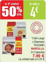Tassimo - Cafe Largo O Espresso