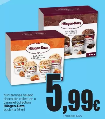 Häagen-Dazs - Mini Tarrinas Helado Chocolate Collection O Caramel Collection