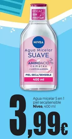 Nivea - Agua Micelar 5 En 1 Piel Seca/Sensible