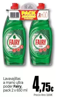 Fairy - Lavavajillas A Mano Ultra Poder