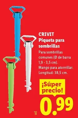 Crivit - Piqueta Para Sombrillas