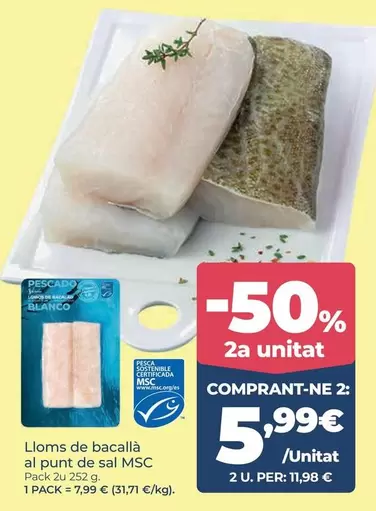 Blanco - Lloms De Bacallà Al Punt De Sal Msc