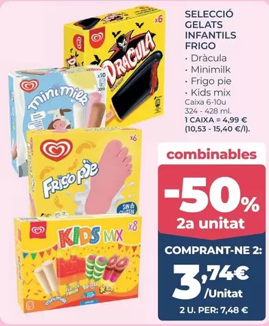 Frigo - Seleccio Gelats Infantils