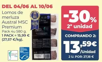 Premium - Lomos de merluza Austral Msc