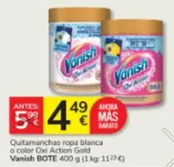 Vanish - Quitamanchas Ropa Blanca O Color Oxi Action Gold