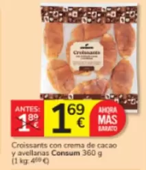 Consum - Croissants Con Crema De Cacao Y Avellanas