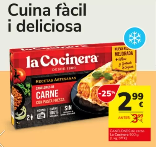 La Cocinera - Canelones De Carne