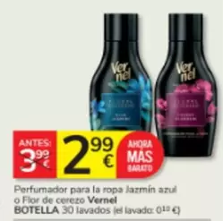 Vernel - Perfumador Para La Ropa Jazmin Azul O Flor De Cereza