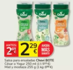 chovi - Salsa Para Ensaladas Cesar O Yogur Miel Y Mostaza