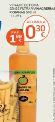 As - Vinagre De Poma Sense Filtrar