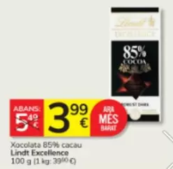 Lindt - Xocolata 85% Cacau Excellence