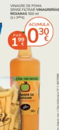 Vinagre De Poma Sense Filtrar Ninagreñas