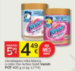Vanish - Llevataques Roba Blanca O Color Oxi Action Gold
