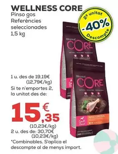 Wellness Core - Pienso Perro Referencias Seleccionadas