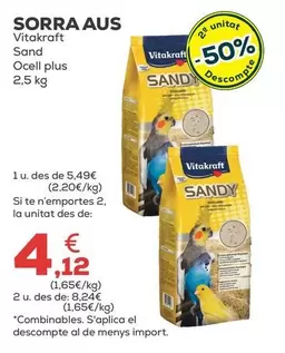 Vitakraft - Arena Aves Sand Pajaro Plus