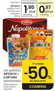Artiach - Galleta Mini Dinosaurus Cereales