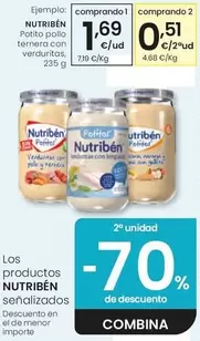 Nutribén - Potito Pollo Ternera Con Verduras