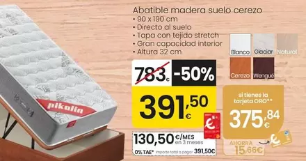 Pikolin - Abatible Madera Suelo Cerezo