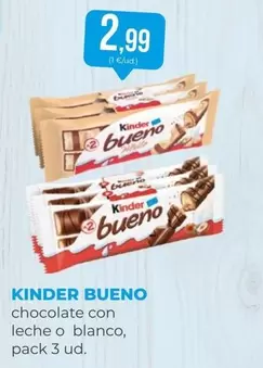 Kinder - Bueno Chocolate Con Leche O Blanco