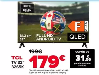 TCL - TV 32" 32S5K