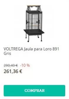 Voltrega - Jaula Para Loro 891 Gris