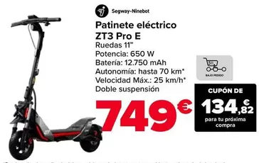 Segway Ninebot - Patinete Eléctrico ZT3 Pro E