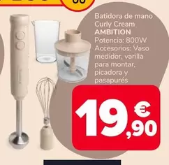 Ambition - Batidora De Mano Curly Cream