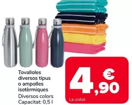 Tovalloles Diversos Tipus O Ampolles Isotermiques