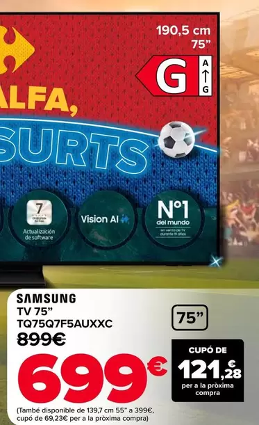 Samsung - TV 75" TQ7507F5AUXXC