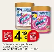 Vanish - Quitamanchas Ropa Blanca O Color Oxi Action Gold Bote