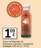 Consum - Zumo Refrigerado De Manzana, Naranja Y Zanahoria