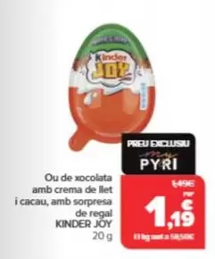 Kinder - Ou De Xocolata Amb Crema De Llet I Cacau