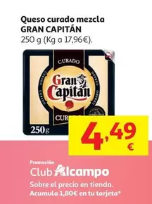 Gran Capitán - Queso Curado Mezcla