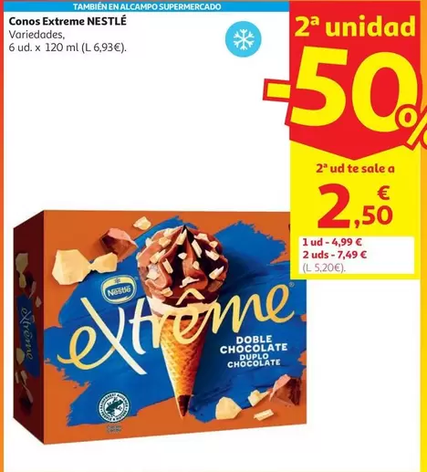 Cono Extreme Doble Chocolate 6x120ml 432g
