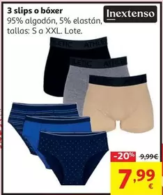 W-BSC170022392-Pack 3 Slips Hombre#S Negro