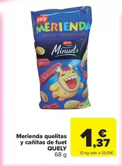 Quely - Merienda quelitas y canitas de fuet
