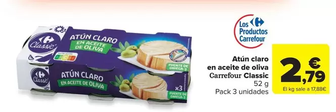 Carrefour bio - Atún Claro En Aceite De Oliva