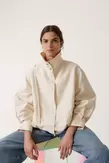 COTTON LINEN BOMBER