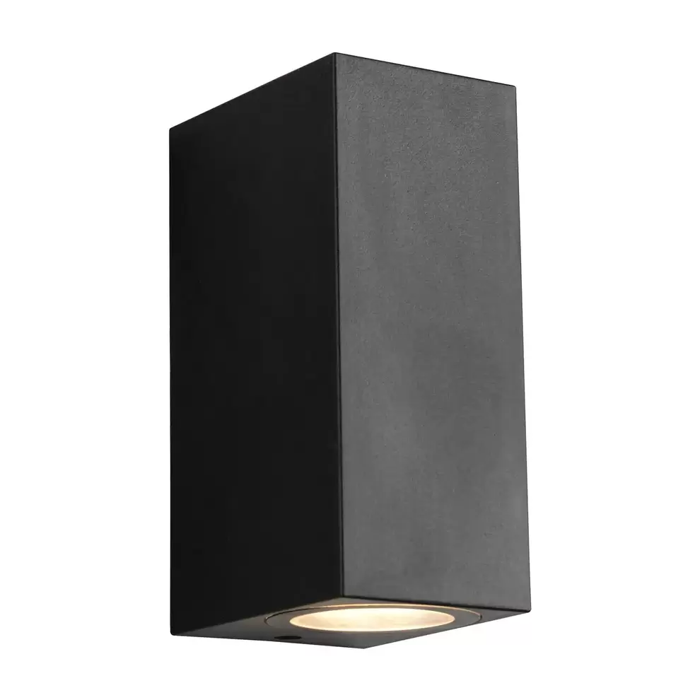 APLIQUE EXTERIOR 2 LUCES GU10 IP44 CUADRADO STEVIA