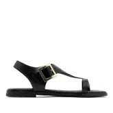 Sandalias Planas Porronet Berta Negras Con...