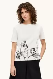 Camiseta - regular fit - de flores