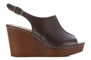 Sandalias de cuña de piel mujer PIPAYA