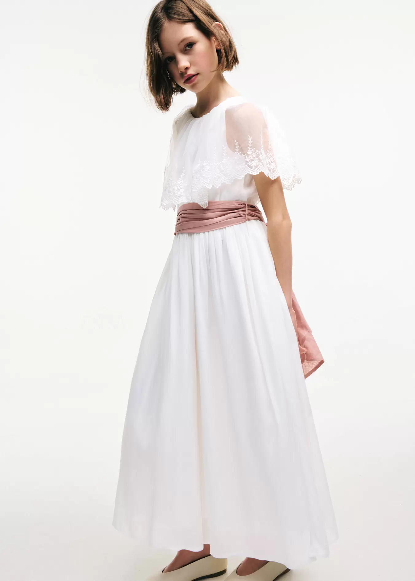 Vestido lazo de lino