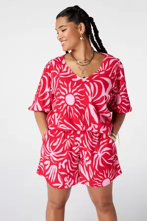 Top con estampado