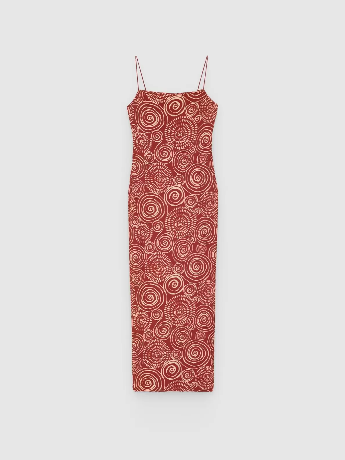 Vestido midi estampado cut out